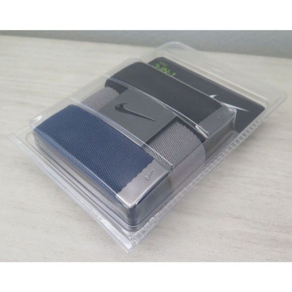 Nike DS5023902X Men Sz O/S Up To 42" Blue/Green/Navy Web Pack Dust Belt (3 Pack) - Picture 4 of 6